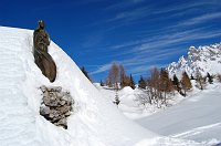 In Val di Scalve salita con ciaspole ai Campelli e sul Monte Campioncino imbacuccato di neve il 15 febbraio 09 - FOTOGALLERY